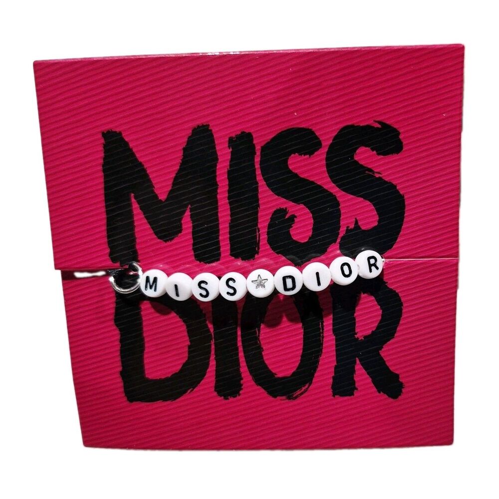 ​Authentic Dior “MISS DIOR” Beaded Logo Bracelet New Fragrance Promo Accessory